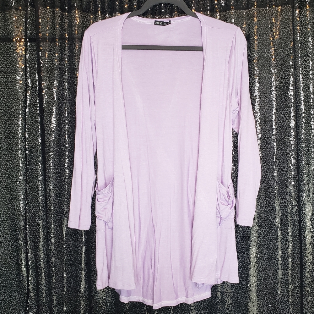 MiLi Studio Lilac Cardigan with Pockets!